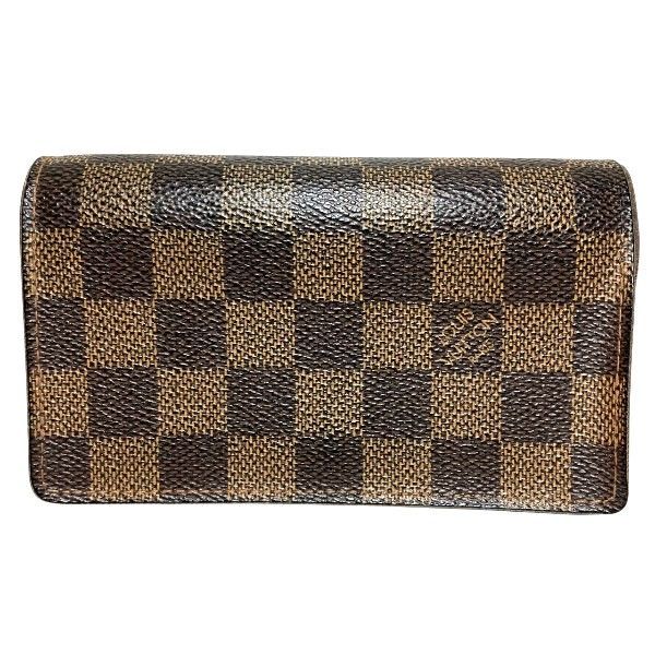 ルイヴィトン Louis Vuitton ダミエ ポルトフォイユ トレゾール N61736 2つ折り財布 ユニセックス