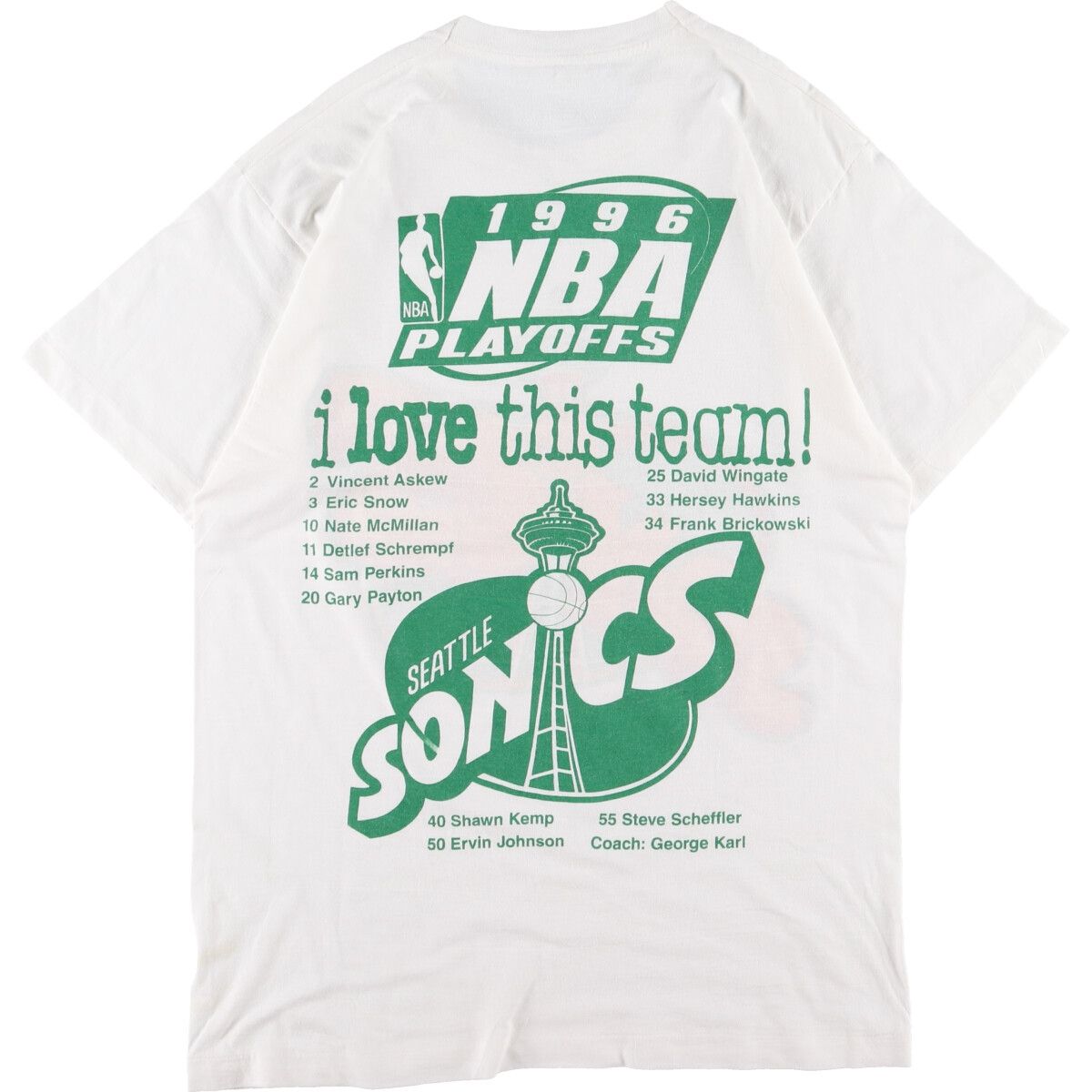 古着 90年代 NBA SEATTLE SUPERSONICS シアトルスーパーソニックス 