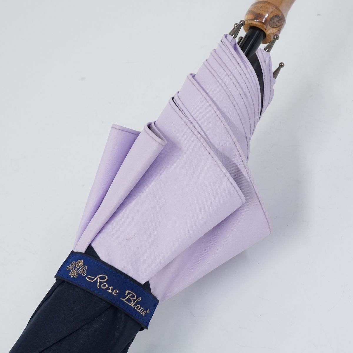 芦屋ロサブラン 2段折りミドル コンビ紫外線・赤外線・可視光線100％完全遮光 ロサブラン 日傘 折りたたみ 完全遮光 uv 晴雨兼用 軽量 2段