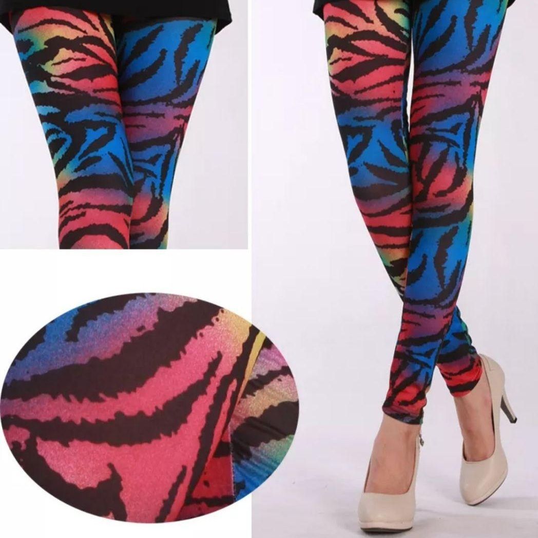 Roenロエン】スカル レギンス 7分丈 ゼブラ柄 Roenロエン】スカル