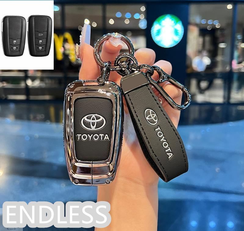 【新品未使用】トヨタ専用スマートキーケース アルミ合金製 TOYOTAキーホルダー 取り付け簡単 高級で質感 #K15