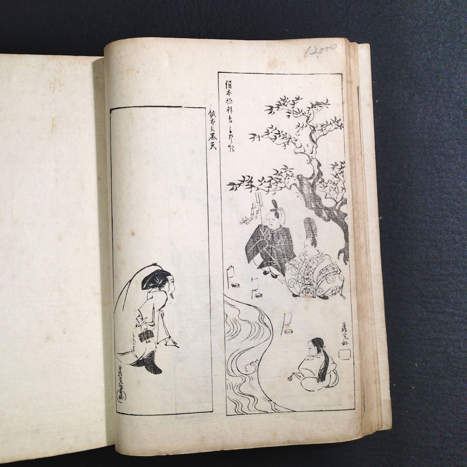 尾形光琳 絵入◇光琳百図◇上 琳派 画譜 手手本 絵本 図案 文様 草花