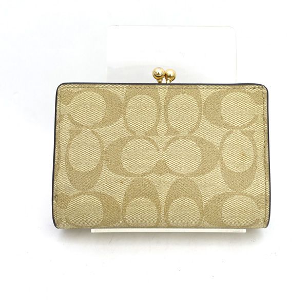 COACH / コーチ ◇キスロックミディアムウォレット がま口