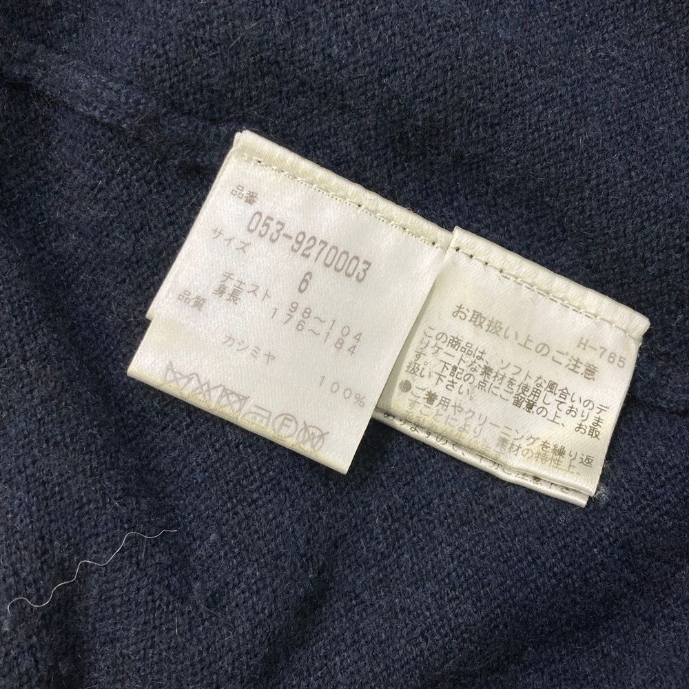 サイズ：6 PEARLY GATES パーリーゲイツ カシミヤ 長袖ニット