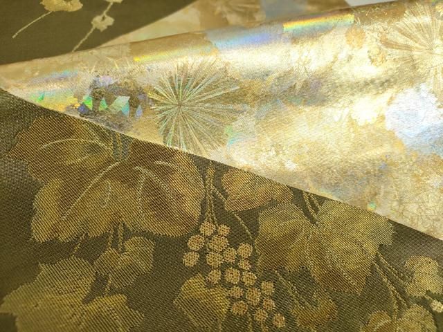 帯1396 ●金彩友禅作家 堀省平 高級 正絹 落款 六通 袋帯 帯1396 ○金彩友禅作家 堀省平 高級 正絹 落款 六通 袋帯 - メルカリ