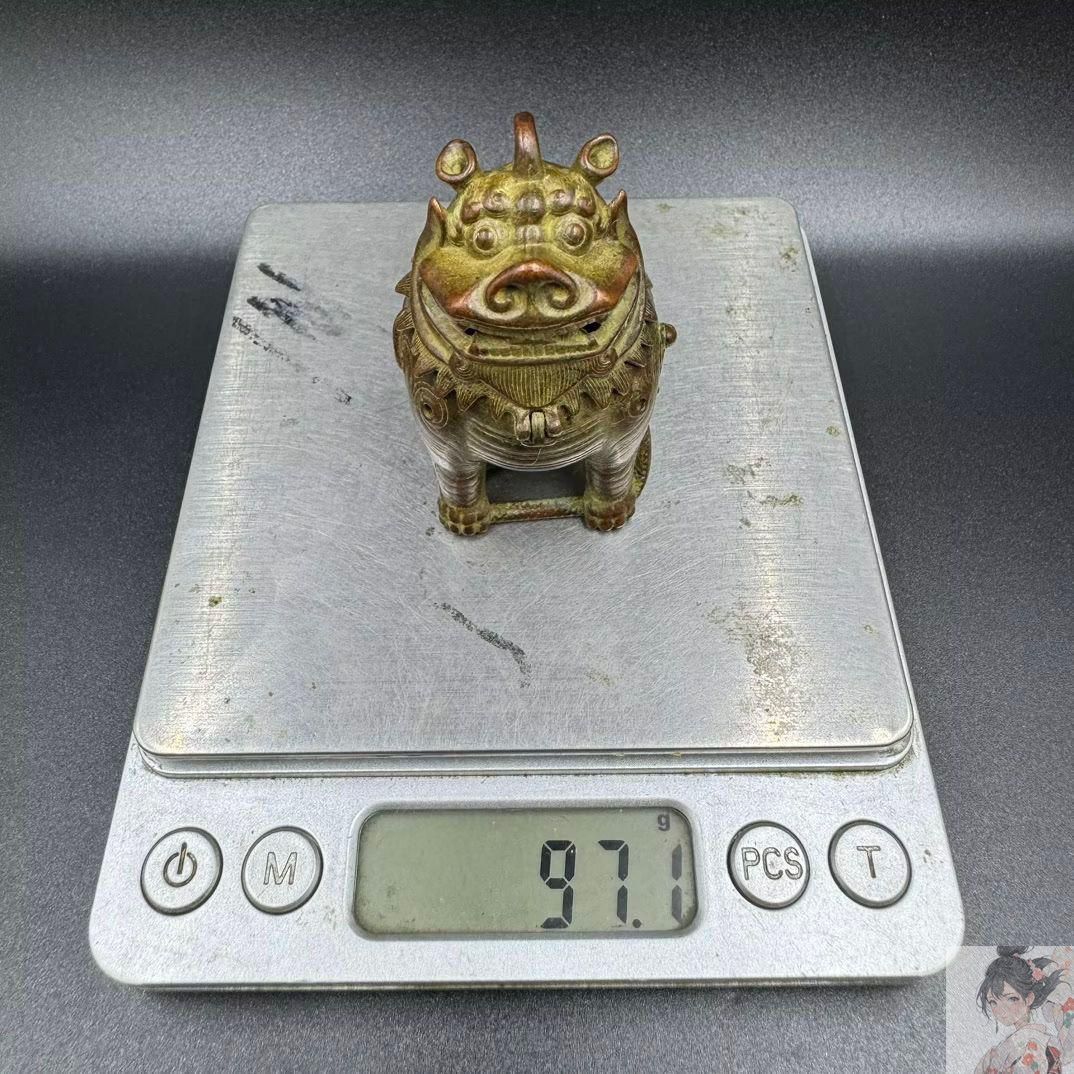 観音財神 香炉 吉祥供仏香炉 香道具 装飾品 工芸品 美術品 置物 独角小瑞獣香炉 観音菩薩獅子 硯筆架火鉢 香道具 装飾品 工芸品