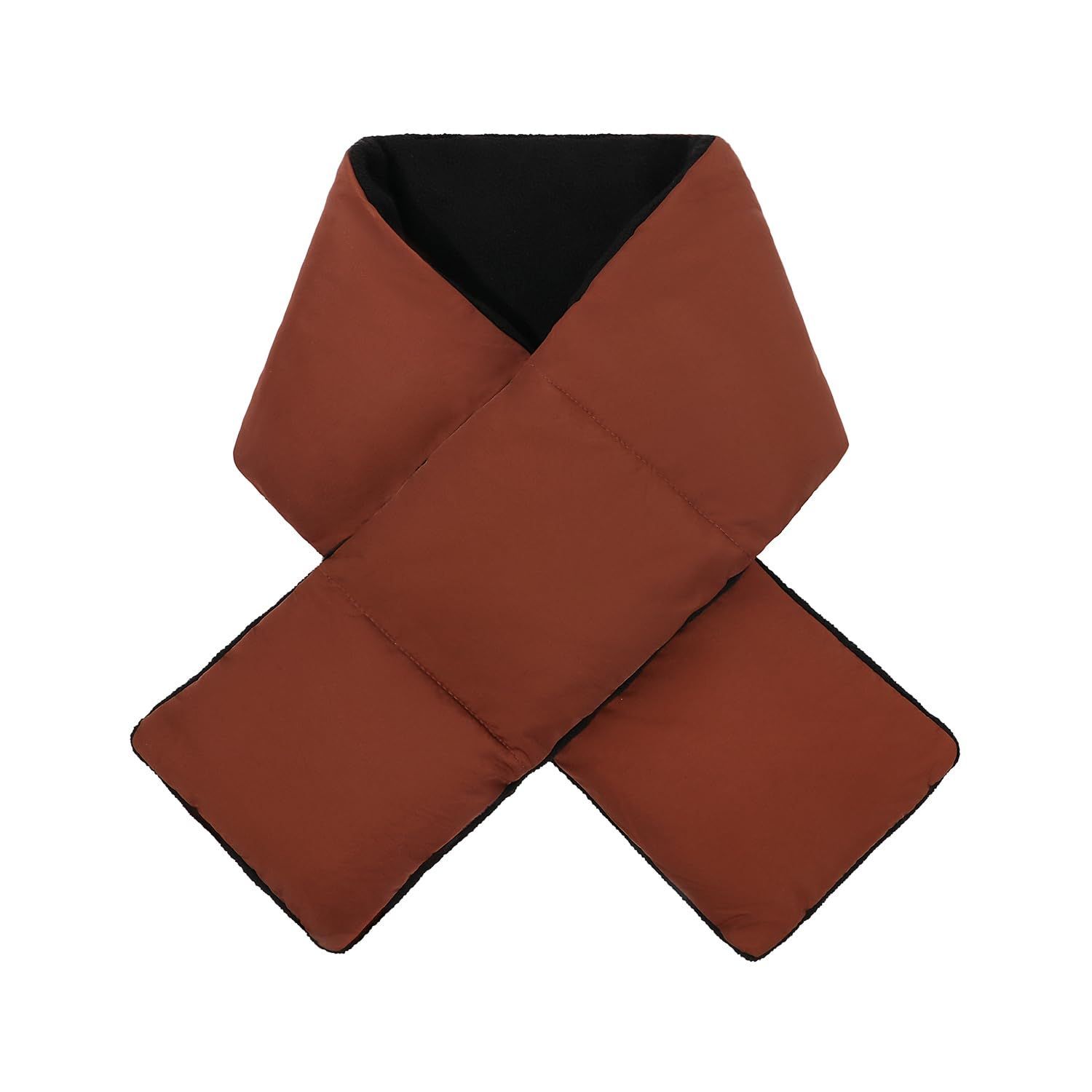 ダウン風マフラー メンズ 防寒 暖かい 軽量 ネックウォーマー 無地 シンプル Croogo レディース 男女兼用 秋冬 ポケッタブル マフラー おしゃれ 防水 フリース