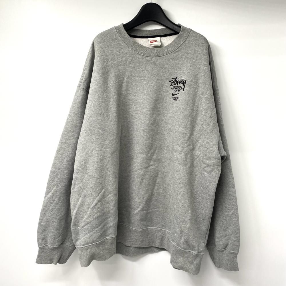 NIKE × STUSSY スウェット XL グレー DC4198-050 Nike x Stüssy Crewneck - DC4198-050 - Grey - Footshop - Releases