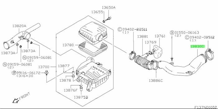 スズキ 純正 エスクード パイプ エア インテーク PIPE AIR SUZUKI 未使用 メーカー純正品 Genuine JDM