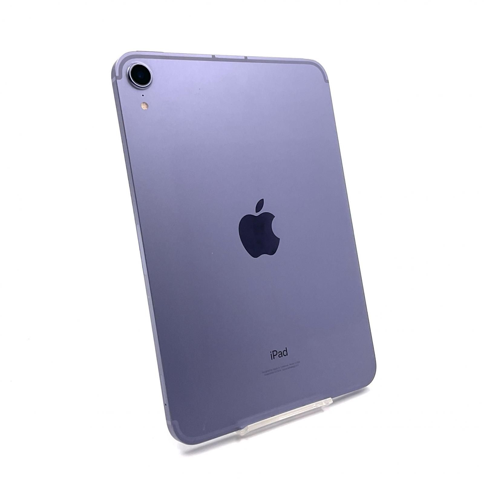 Apple iPad mini 第6世代 256GB パープル WiFi Cellular au 白ロム 動作 済 全額返金保証 最速発送