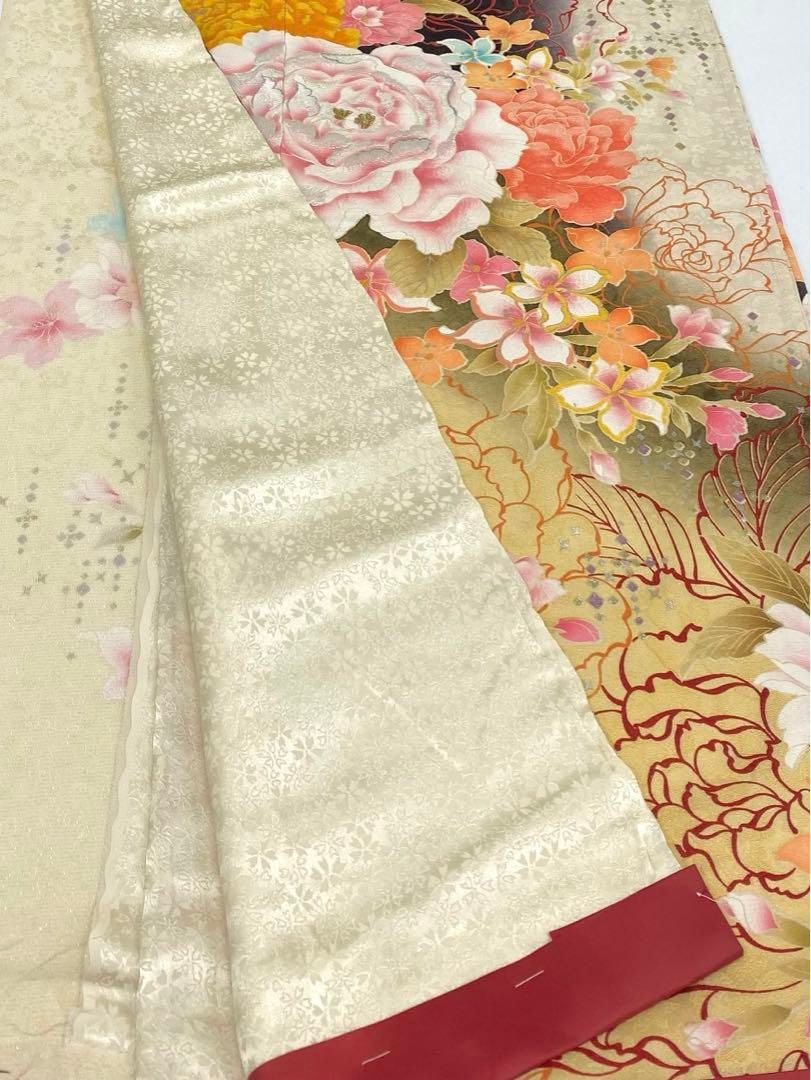 振袖 豪華 京友禅 金駒 金彩 鳳凰 紋意匠 振布付 身丈169cm 撥水加工済