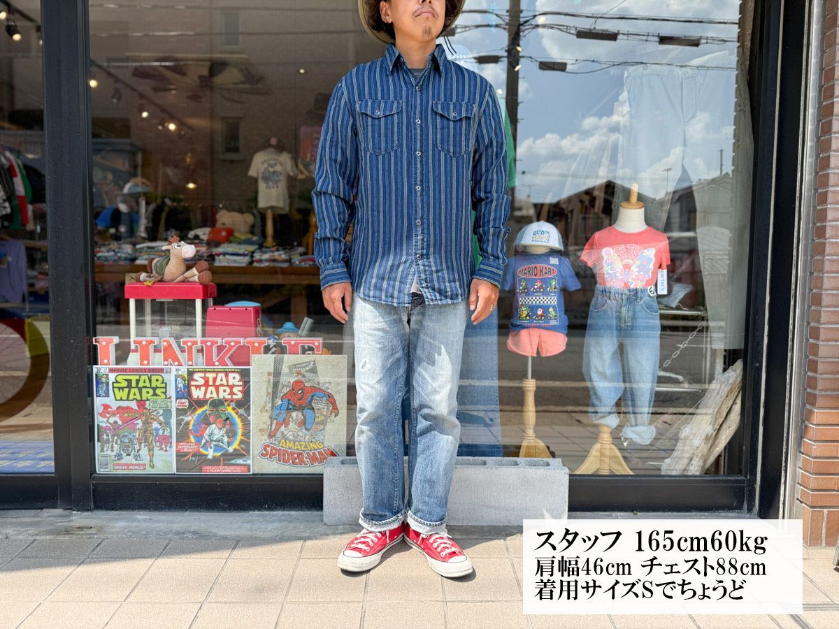 RRL(ダブルアールエルラルフローレン):インディゴ ストライプド