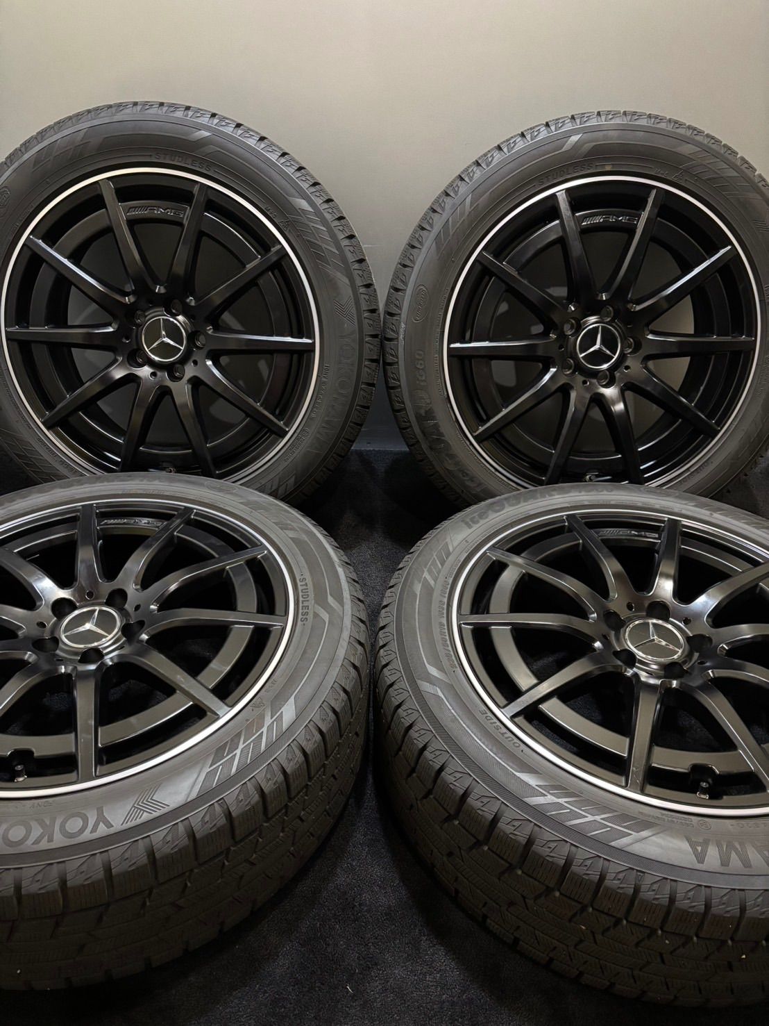 235 50R19 YOKOHAMA ice GUARD iG60 20年製 ベンツ X247 GLB 純正 19インチ 8J 49 112 5H スタッドレス 4本 空気圧センサー付 1-K211