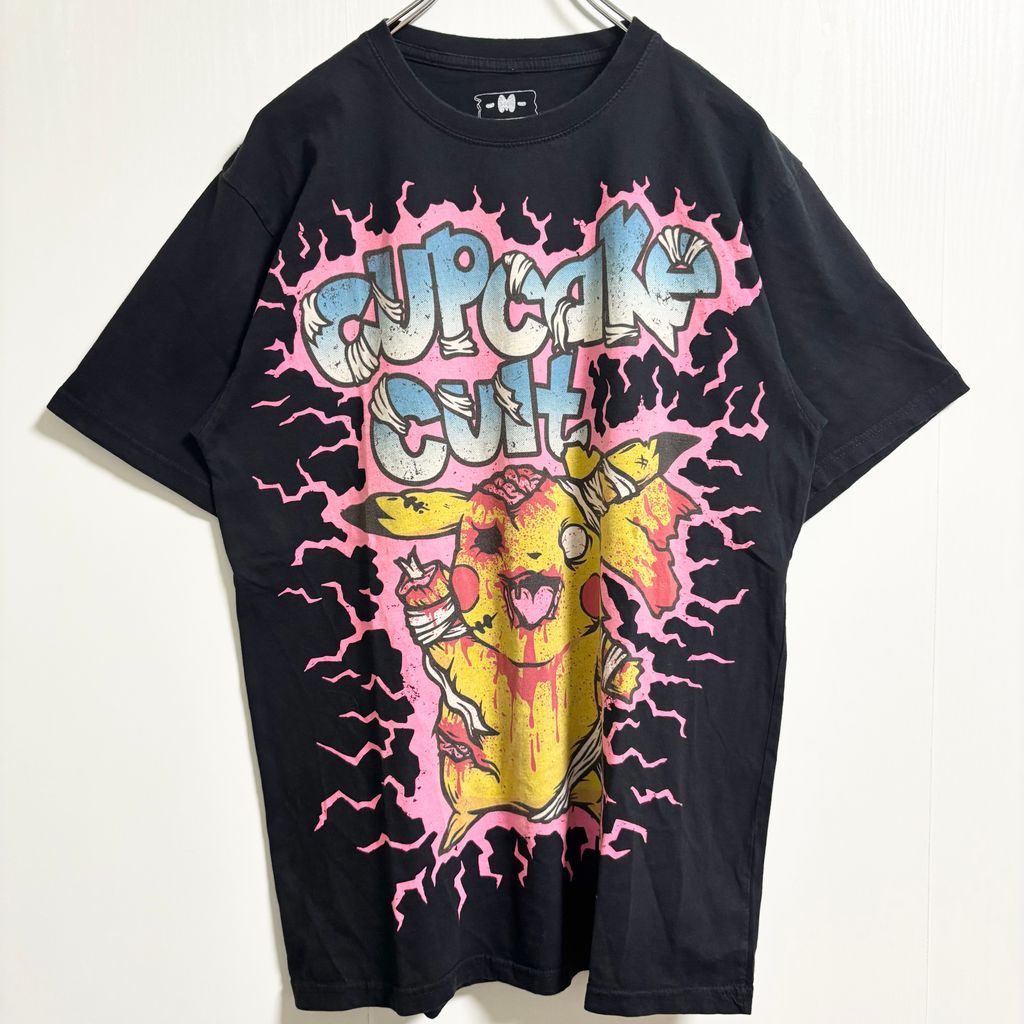 古着 used cupcake cult 半袖ホラープリントTシャツ パロディ