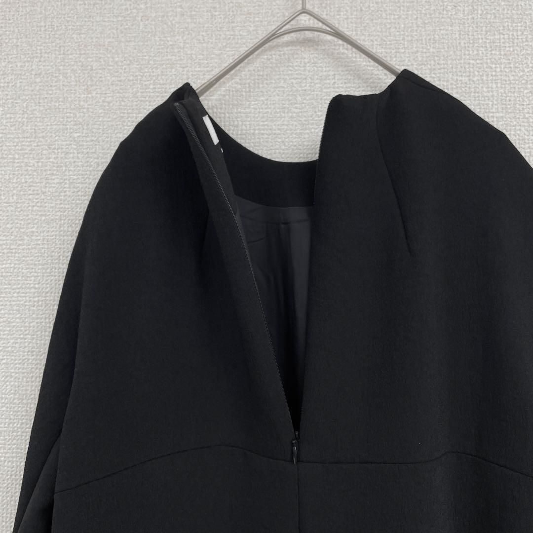 袖スリット クルーネック