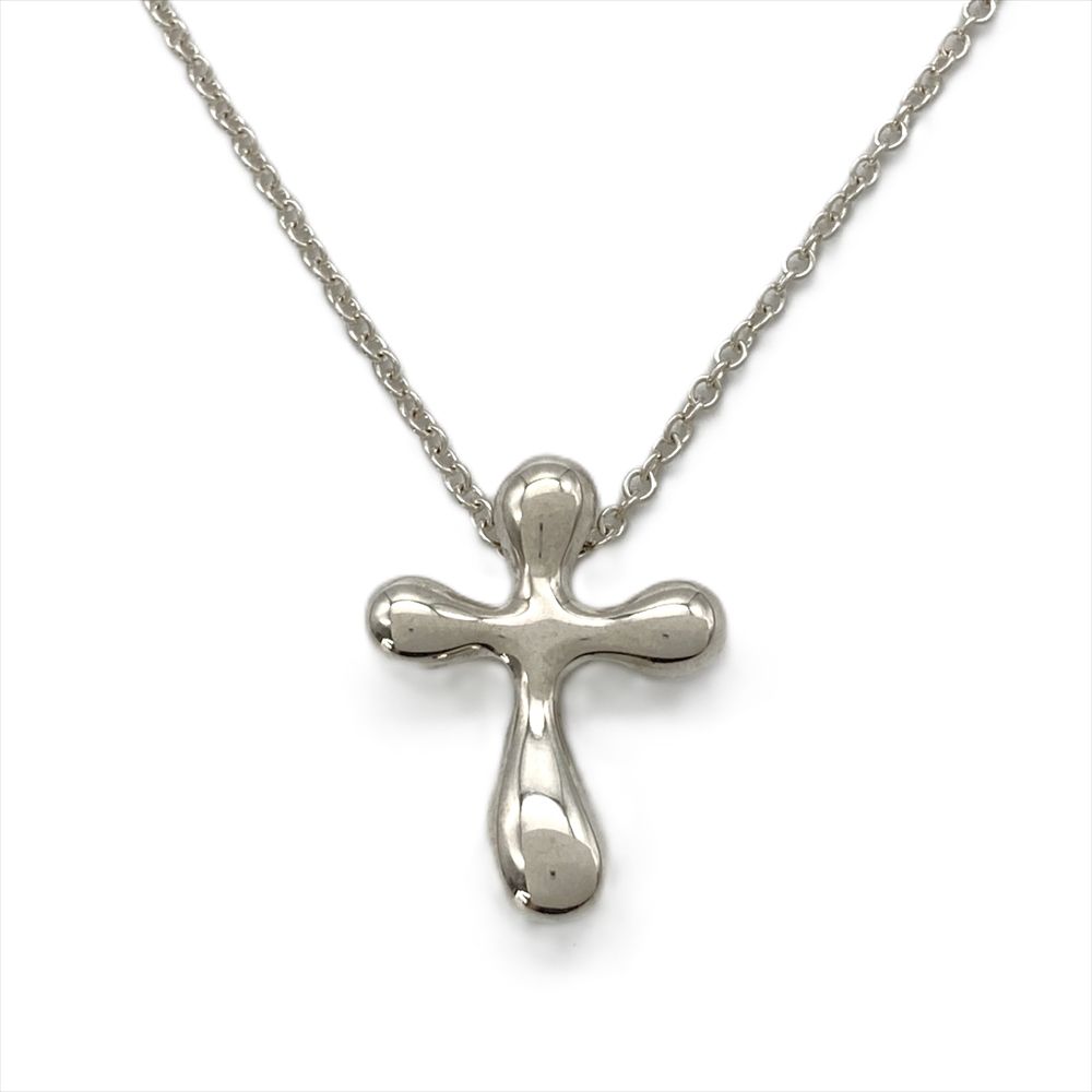 ティファニー Tiffany&Co. ティアドロップ クロス ネックレス