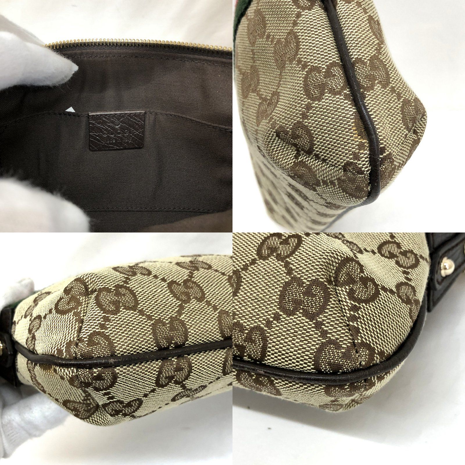 GUCCI アクセサリーポーチ　ハンドバッグ　シェリー　グッチ 楽天市場】【バッグ】GUCCI グッチ GGキャンバス アクセサリーポーチ