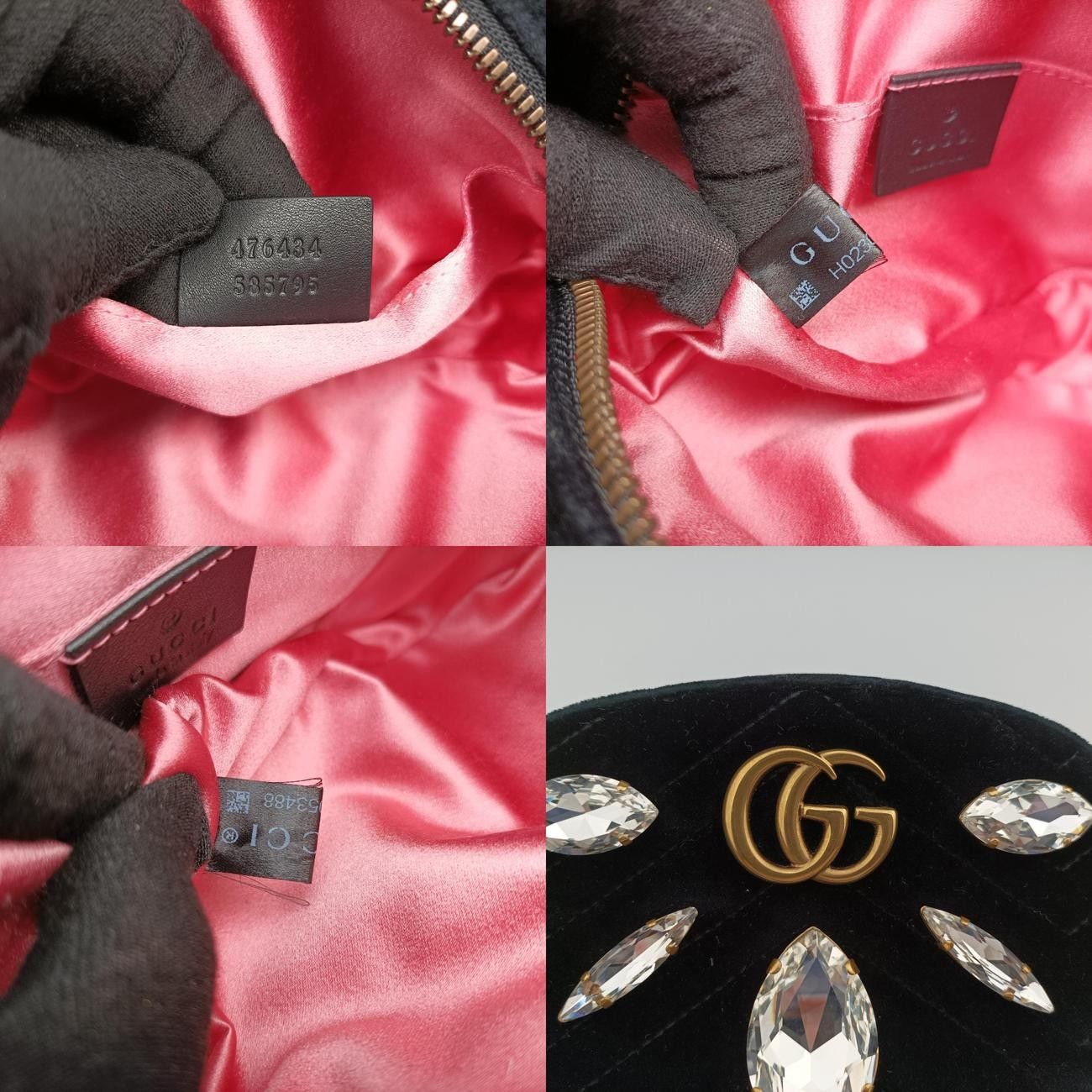 グッチGucciGGマーモントブラックベロア476434H023053488 DECORATOM_COM_BR