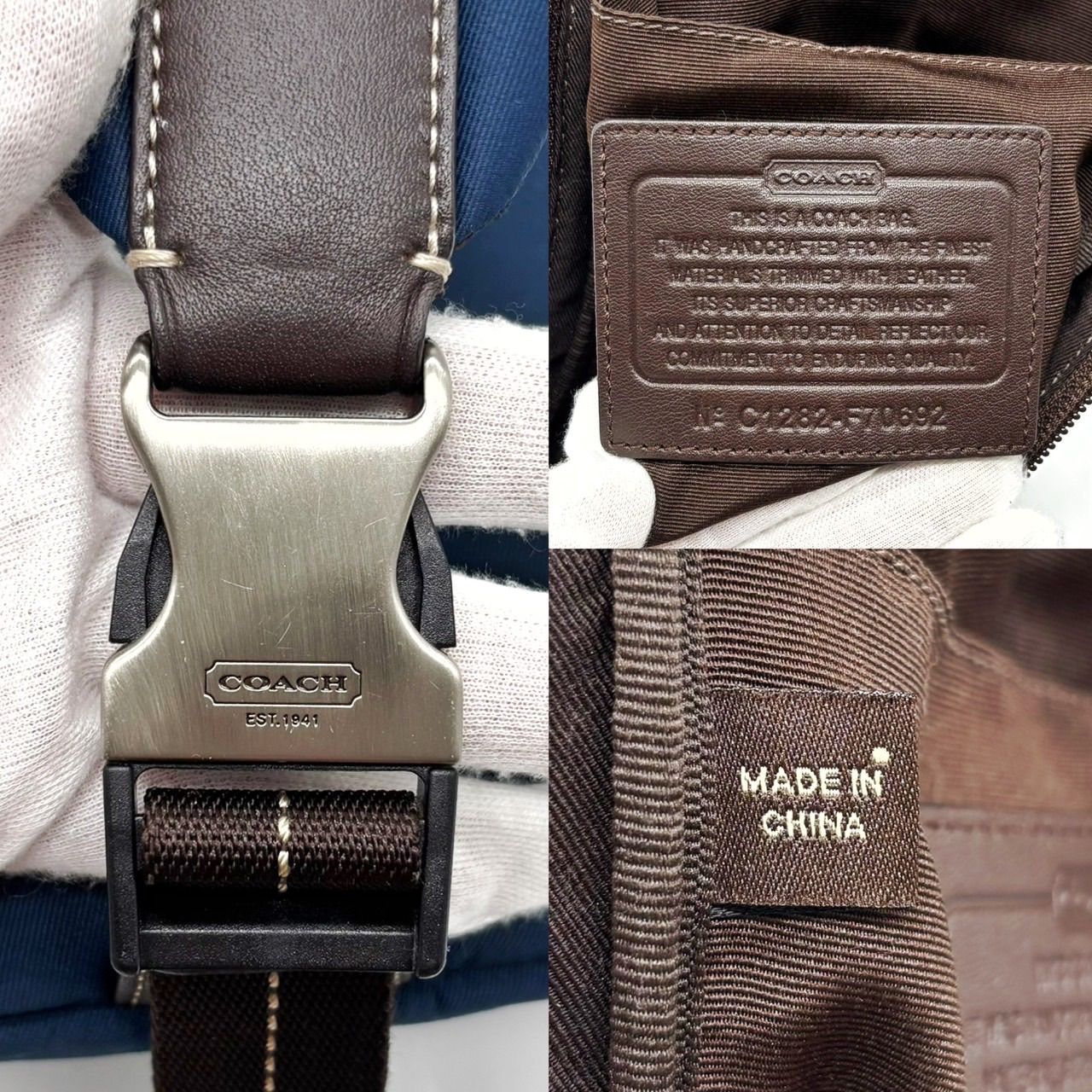 良品】 COACH コーチ ボディバッグ ショルダーバッグ ウエストポーチ 