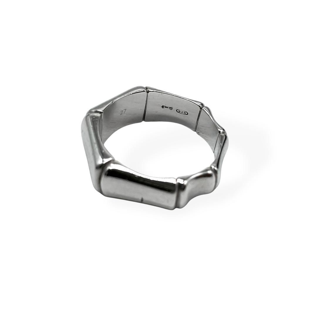 極美品 GUCCI グッチ バンブー リング シルバー925 25号 希少