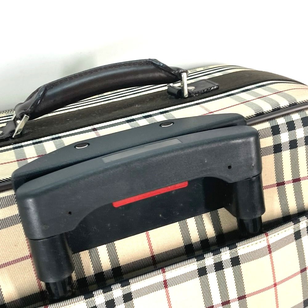 美品/希少✨BURBERRY バーバリー キャリーバッグ ノバチェック　レザー BURBERRY スーツケース burberry バーバリー ノバチェック柄