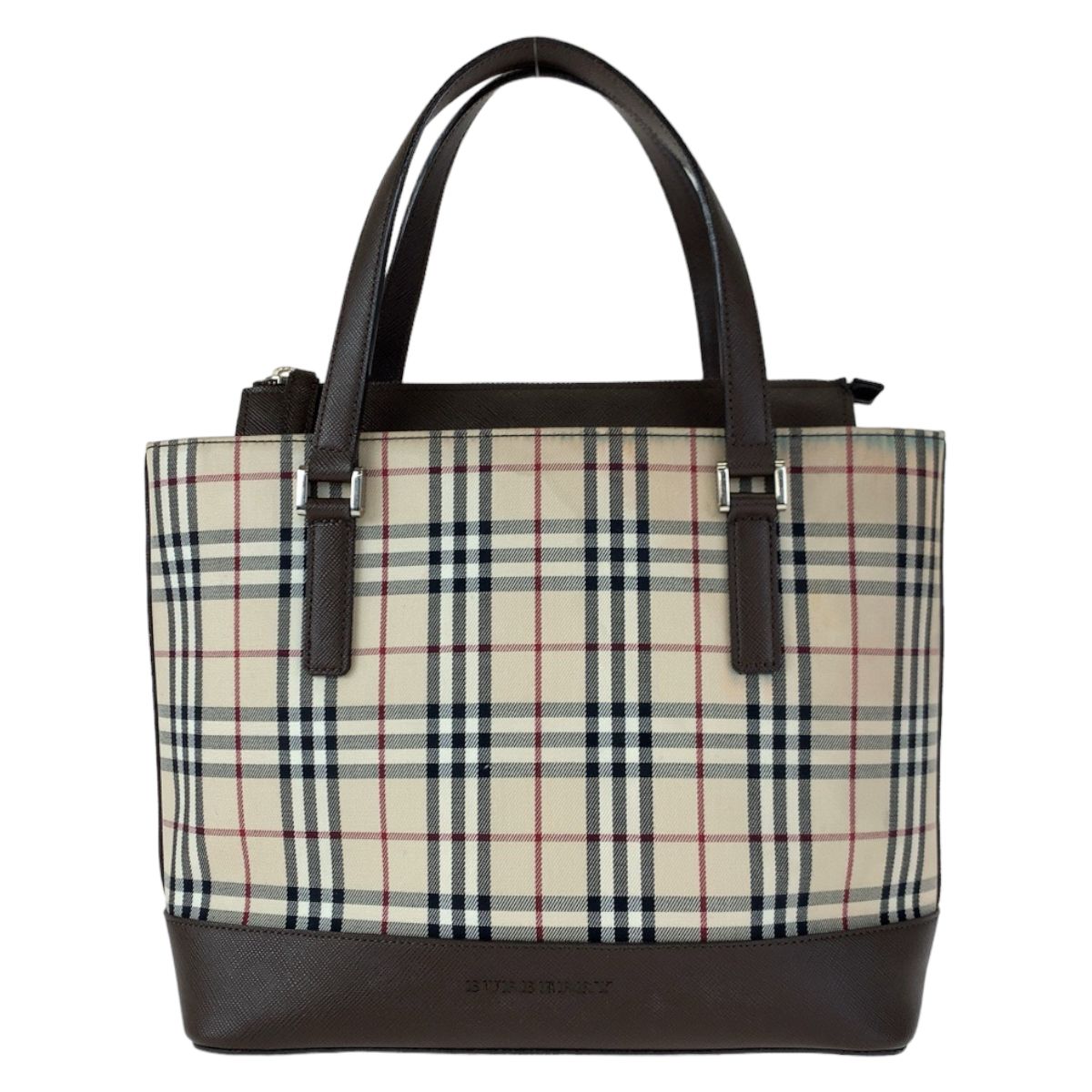 BURBERRY バーバリー ノバチェック ベージュ ブラウン 茶 キャンバス 