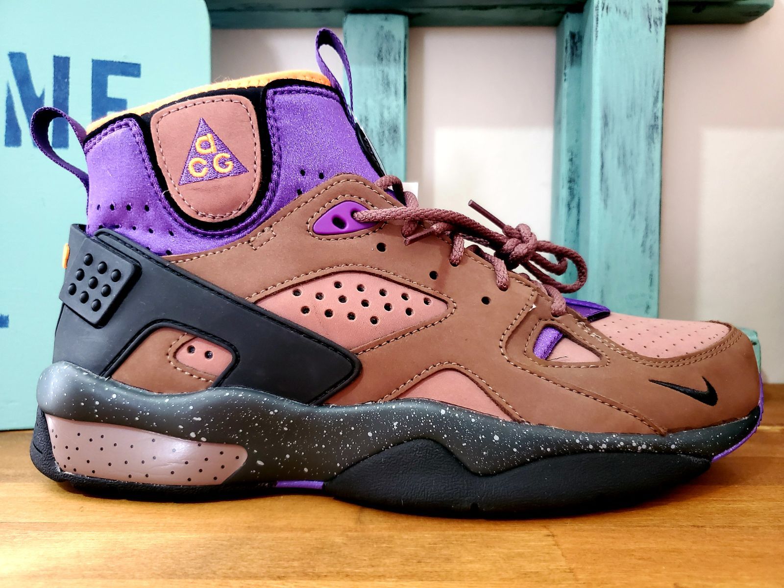 NIKEナイキ□極美品 21年 ACG AIR MOWABB TRAILS END BROWN/PITCH US10