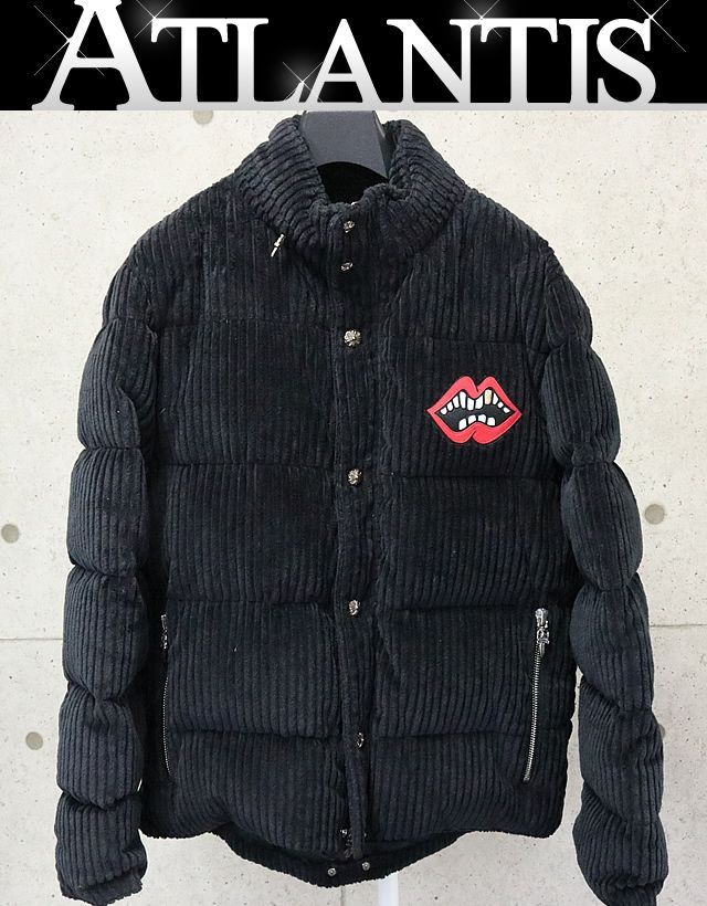銀座店 クロムハーツ コーデュロイ PPO ダウンジャケット M 87103  