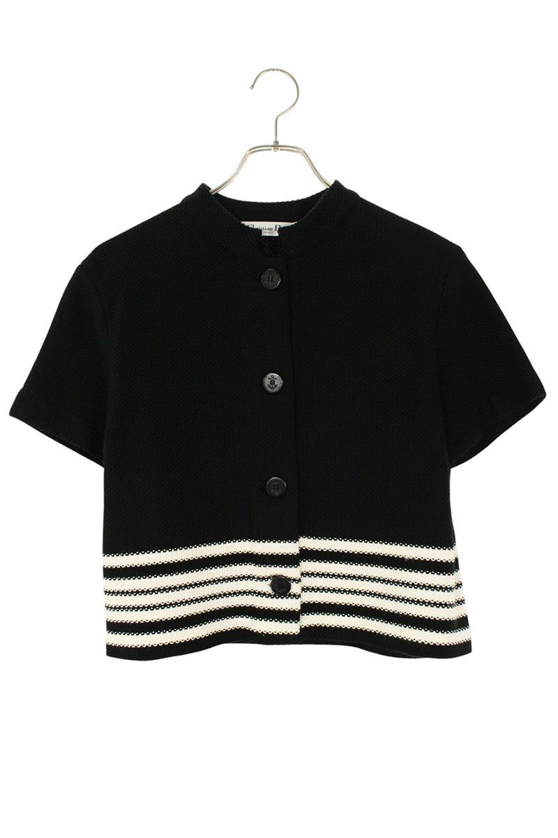 クリスチャンディオール コットンシルクニット半袖シャツ レディース 38