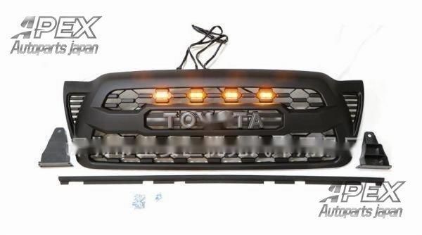 2005-2021 トヨタ Tundra Tacoma GrilleTRD フロント グリル ガーニッシュ ブラック 1個セット