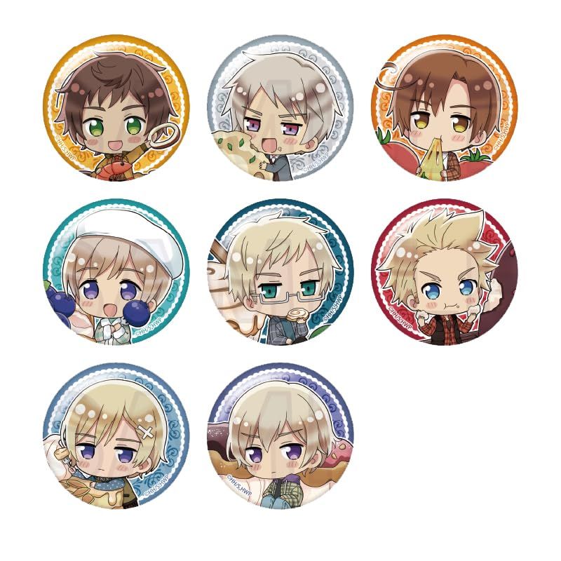 ワイライン (Y Line) ヘタリア WorldStars トレーディング缶バッジ yummy! ver. Vol.2 Φ57mm 紙/ブリキ 8個入りBOX