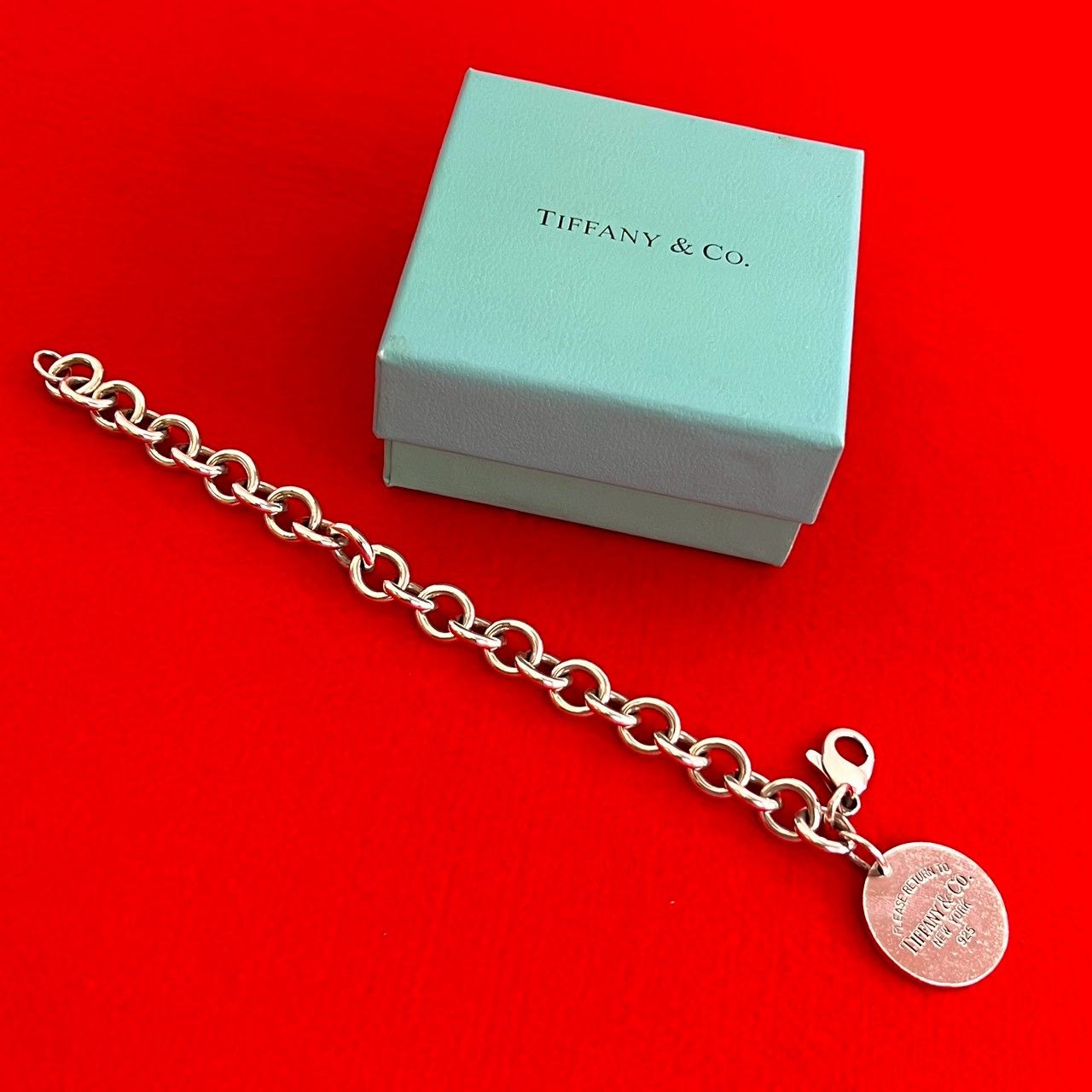 極 美品 TIFFANY&Co. ティファニー リターントゥ ラウンドタグ 