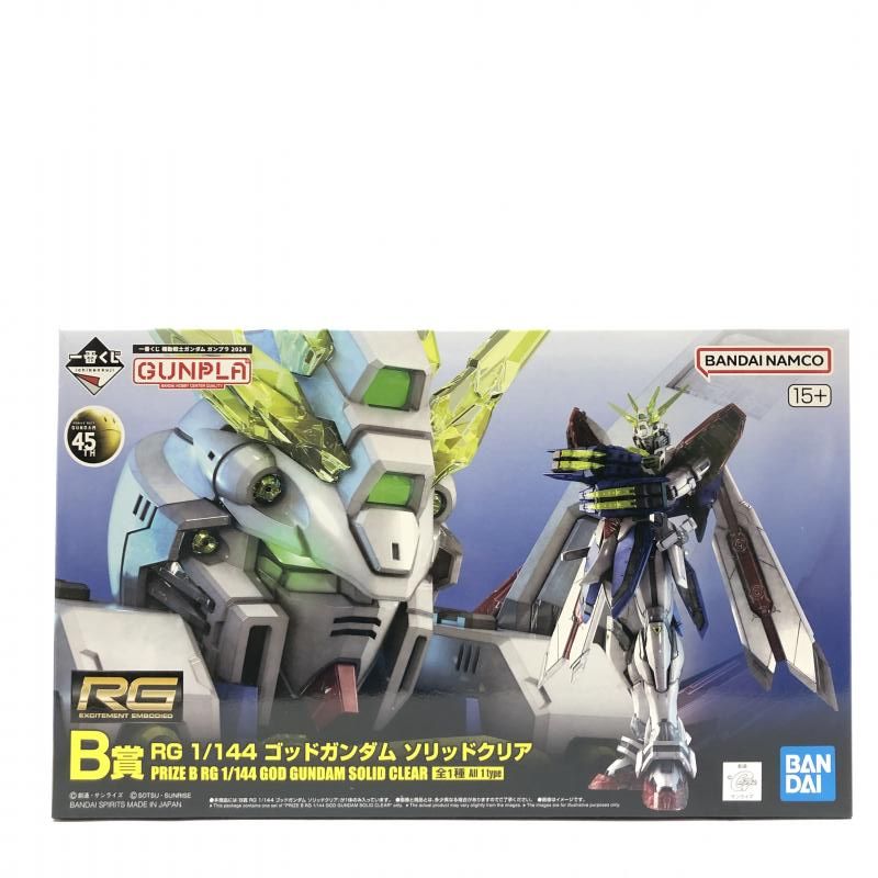 【中古】GﾀﾞﾑS）未組立）1/144 RG ゴッドガンダム ソリッドクリア 「一番くじ 機動戦士ガンダム ガンプラ 2024」 バンダイ[66]