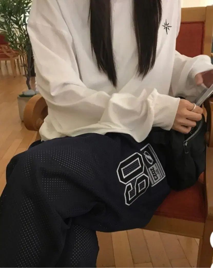 数週間 メッシュ ワイド パンツ