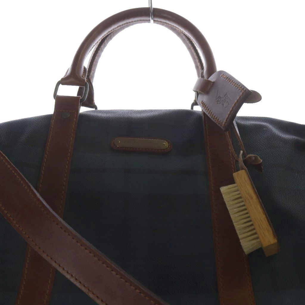 ポロ ラルフローレン 旅行鞄 特大サイズ ブラックウォッチ ボストンバッグ PVCレザー ショルダーバッグ ハンドバッグ 2way 緑 USTAUSTRALIA_COM_AU