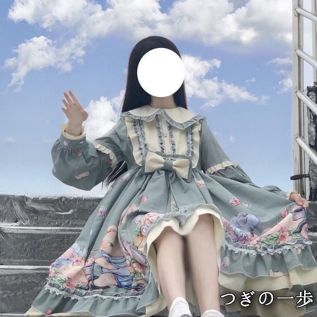 ロリータ ぬいぐるみ模様