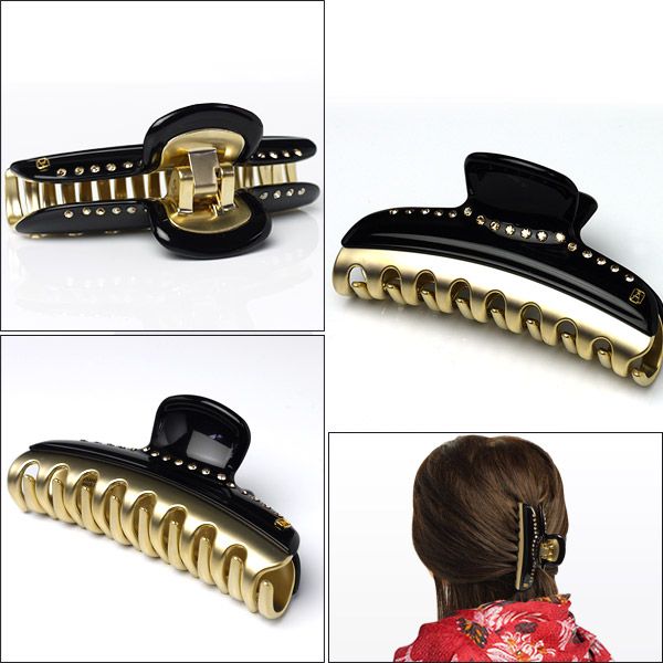 アレクサンドルドゥパリ ヘアクリップ（Lサイズ）ブラック