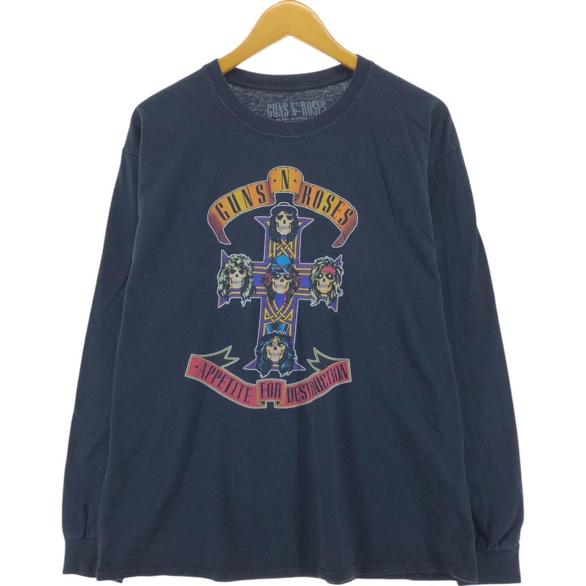古着 GUNS N' ROSES ガンズアンドローゼズ ロンT バンドTシャツ バンT メンズL相当/eaa505524