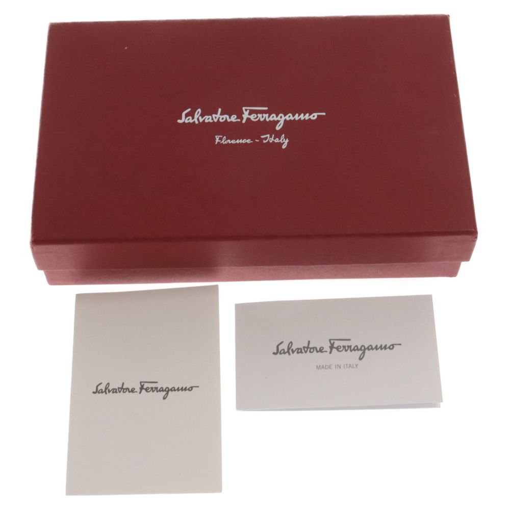 Salvatore Ferragamo (サルヴァトーレ フェラガモ) ヴァラリボン フロントロゴ ウォレット K1-22B59 長財布 ブラック