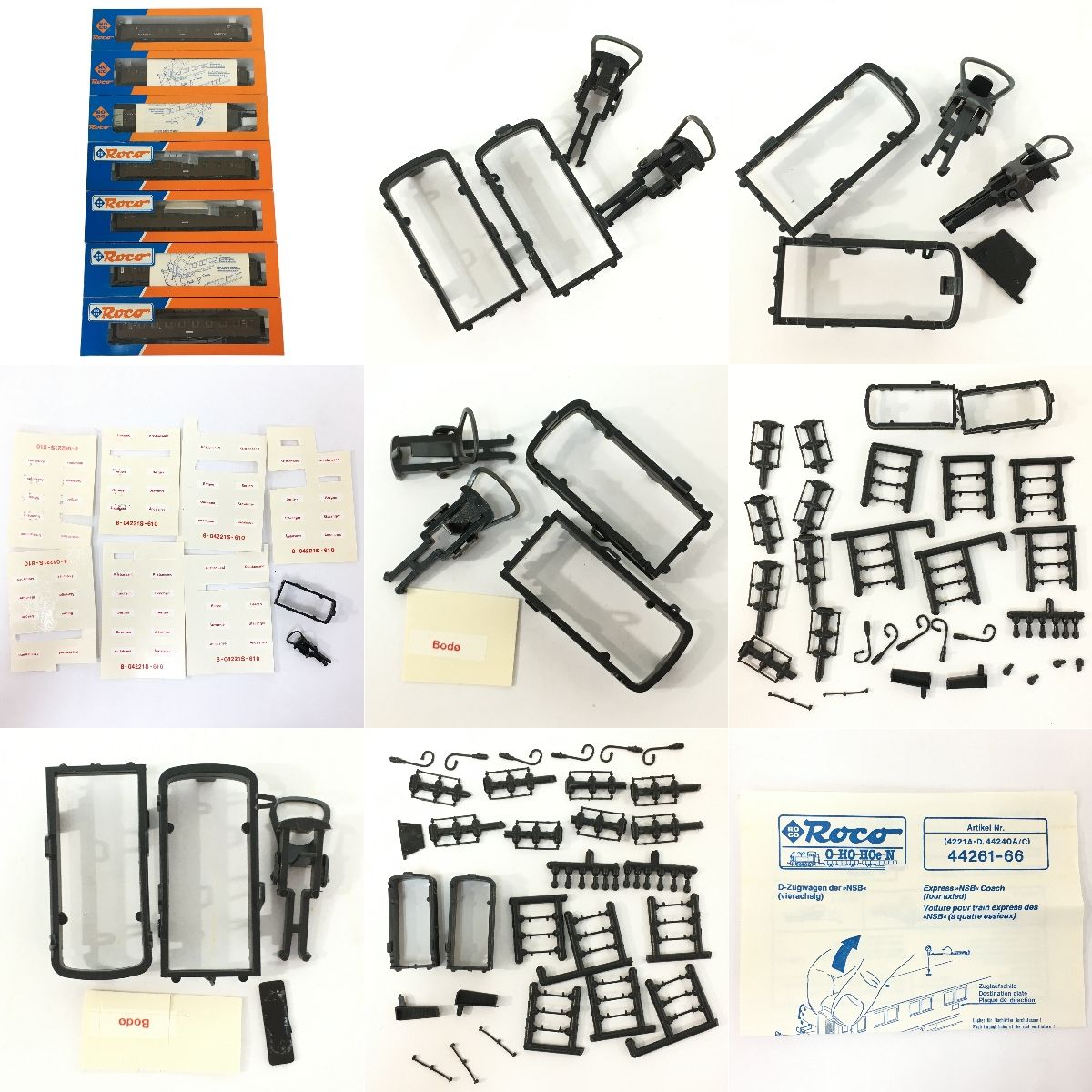 ROCO 4221A|4221D|44261|44267|44268 ノルウェー国鉄 NSB 客車 7両セット HOゲージ 鉄道模型 N10459841
