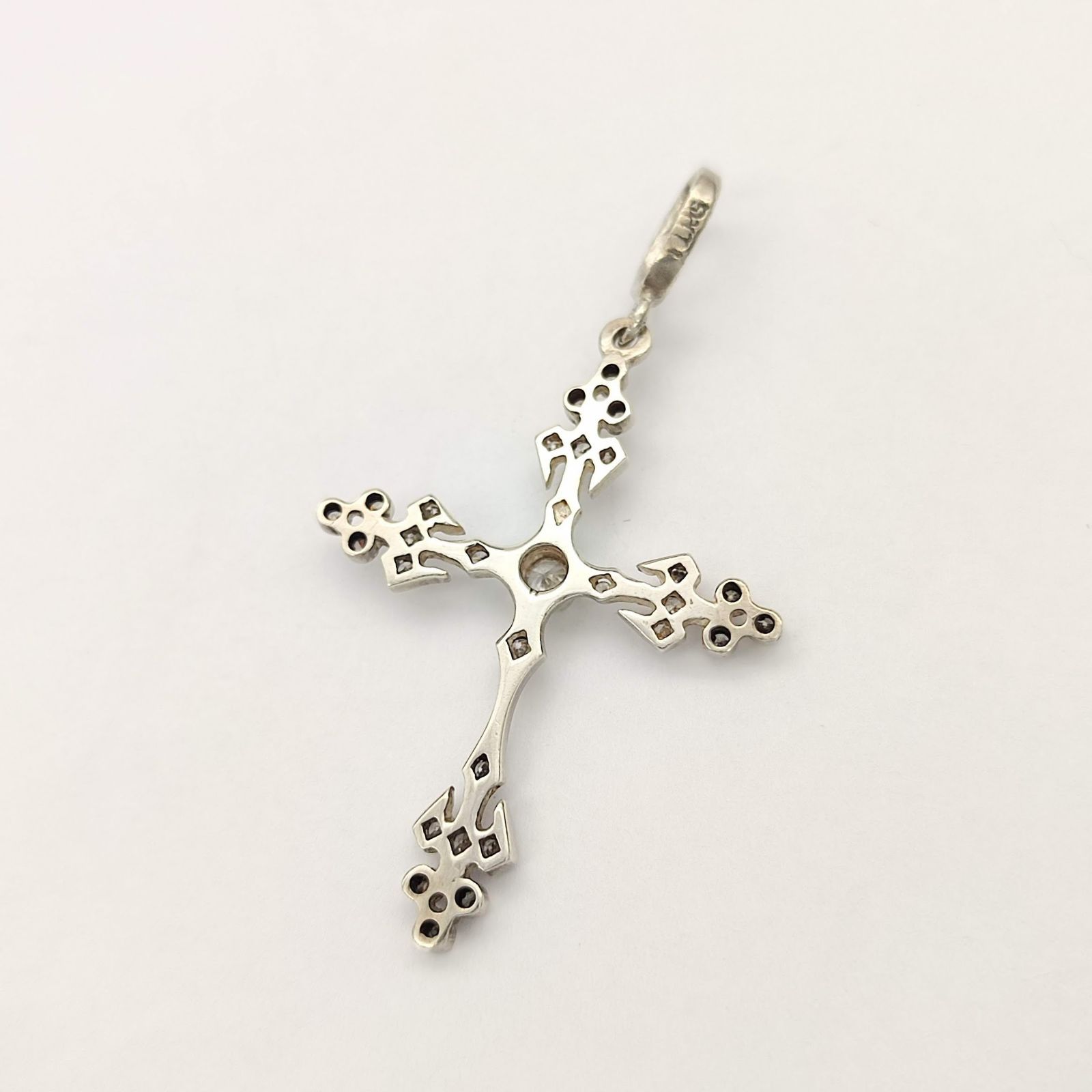 美品】ローリーロドキン エンジェルクロス ジルコニア シルバー