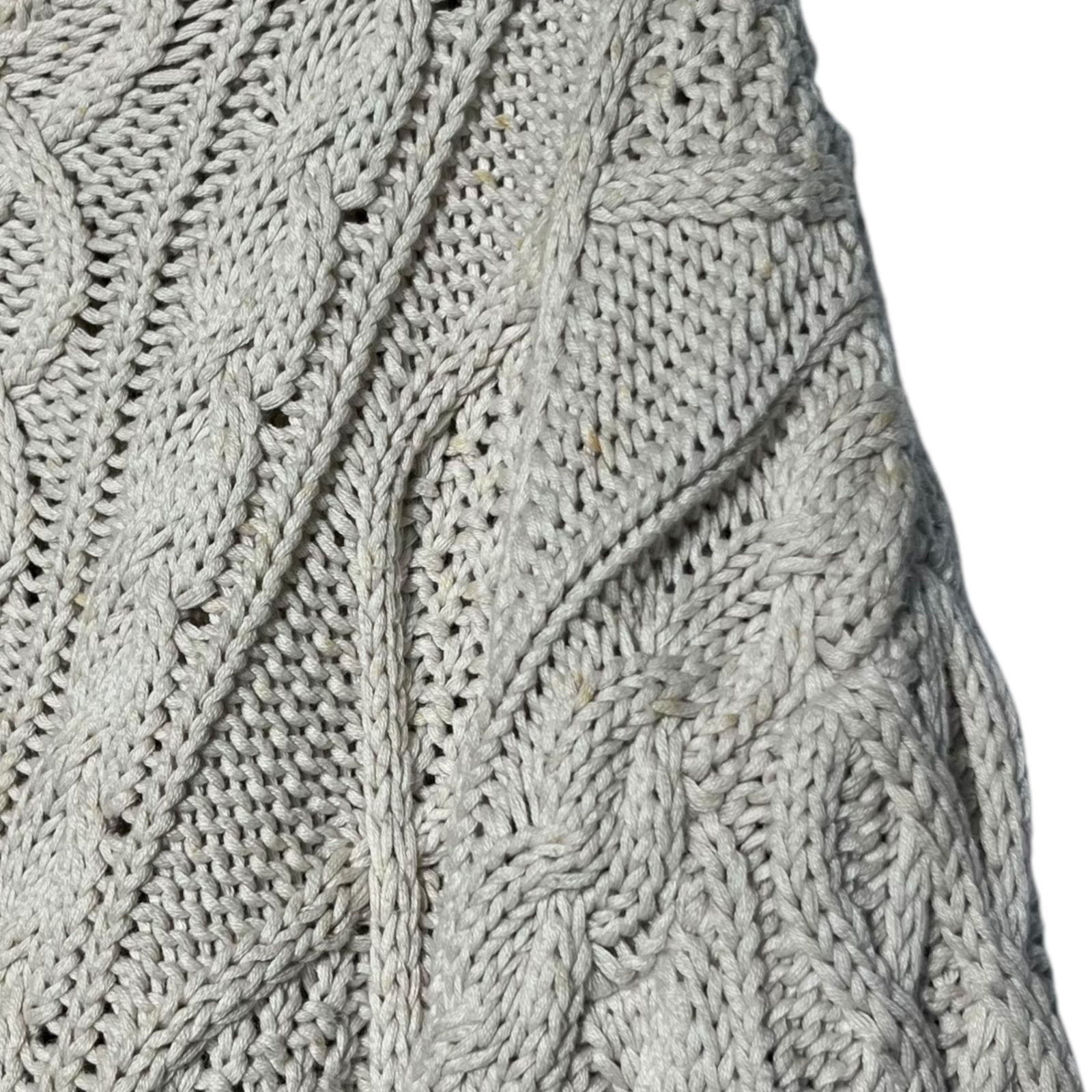 GOODENOUGH(グッドイナフ) 90's cable knit zip hoodie ケーブルニット