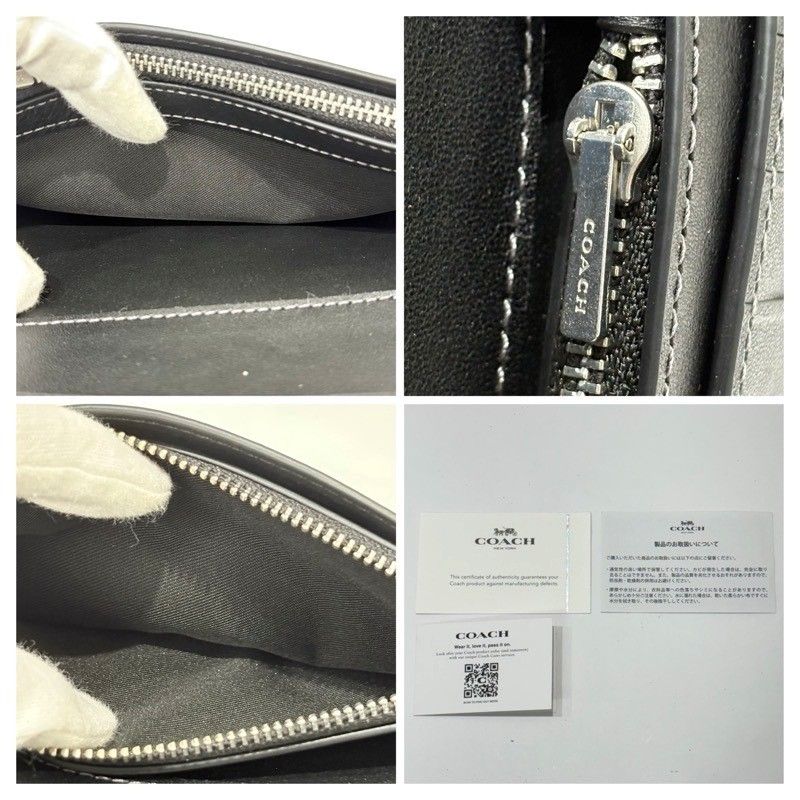 COACH コーチ ブレスト ポケット ウォレット CZ259 ブラック 本