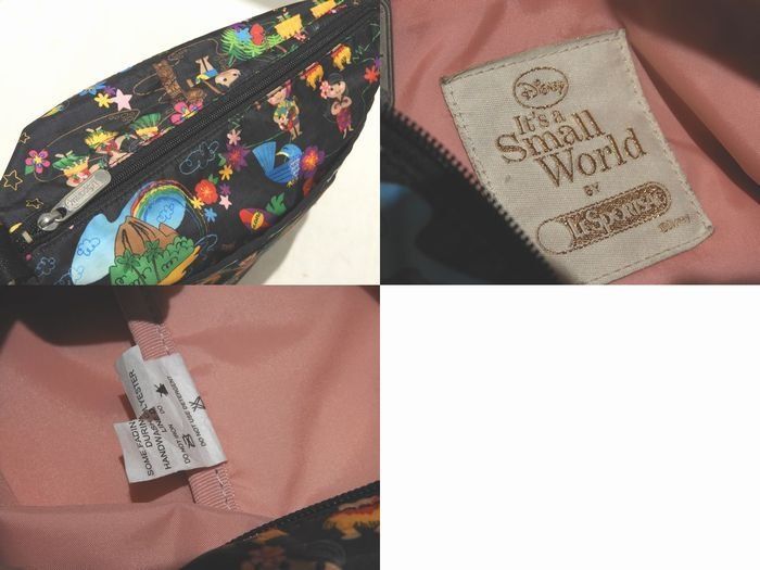 美品 LESPORTSAC × Disney It's a Small World ショルダーバッグ