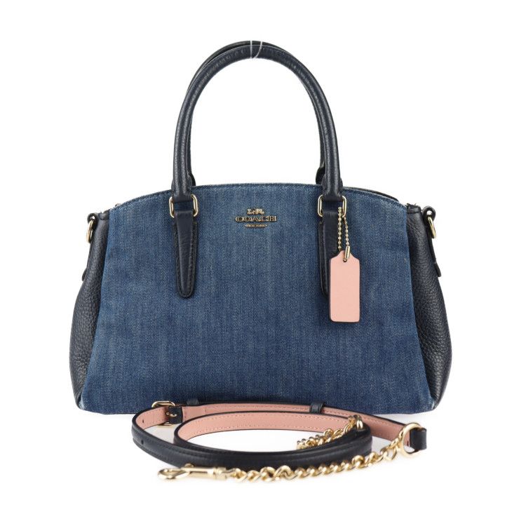 【新品】COACH 2way ハンドバッグ セージ キャリーオール シグネチャー COACH - 新品 コーチ COACH ハンドバッグ ミニセージ キャリー