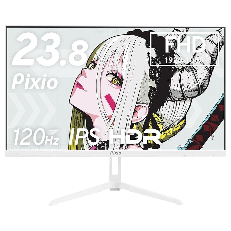 Pixio PX246 Wave White ゲーミングモニター 23.8インチ FHD 120Hz IPS ピクシオ HDMI VGA 4ms ps5 0