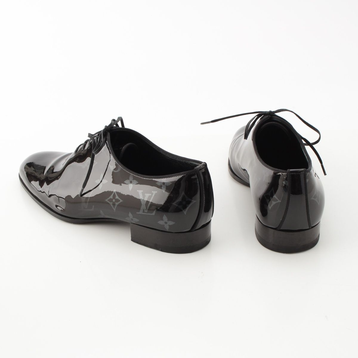 ルイヴィトン ヴァンドームライン パテントレザー モノグラム ドレスシューズ ブラック 6 CAMPINGPARCCENTRAL_COM