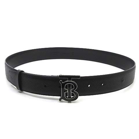 バーバリー BURBERRY TBバックル グレインレザー ベルト ブラック 黒 
