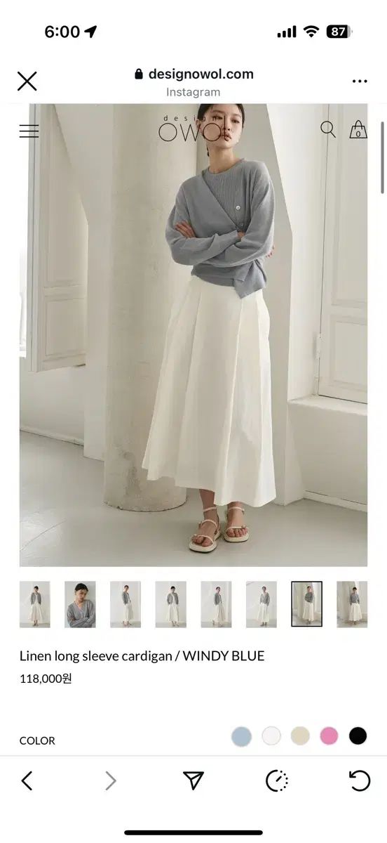 デザインオワル Vネック