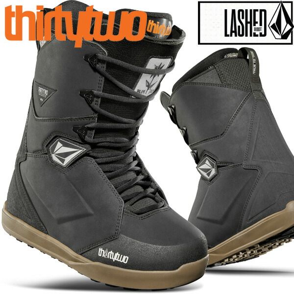 24-25 THIRTYTWO|サーティーツー LASHED x VOLCOM ラッシュ ボルコム メンズ ブーツ 熱成型 紐 レース スノーボード 2025